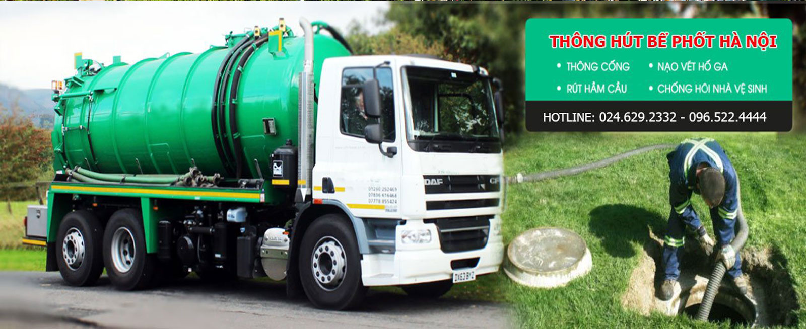 Các dịch vụ hút bể phốt chuyên nghiệp của công ty chúng tôi